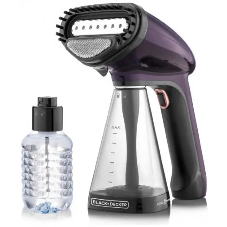 Black+Decker Handheld Garment Steamer, 1500 Watt, 260ml, Purple - HST1500 Black+Decker Handheld Garment Steamer, 1500 Watt, 260ml, Purple - HST1500